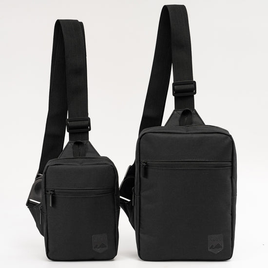 RUVO Video Chest Bag. Hier ist zu sehen, wie die Tasche gepackt wird und was alles in die Tasche passt.